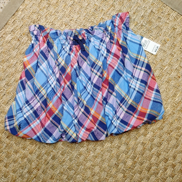 Ralph Lauren Other - RALPH LAUREN MULTI-COLORED PLAID COTTON BUBBLE SKIRT, BLUE/RED 16